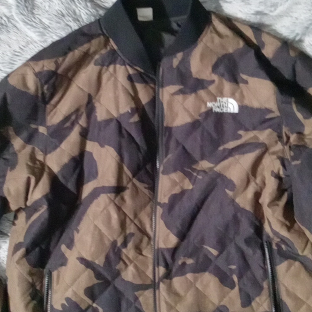 Mens reversible north face bomber coat